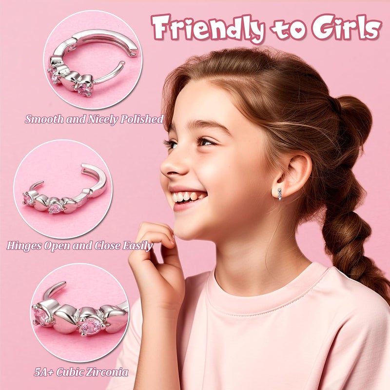 Yadoca Hypoallergenic Earrings For Girls Women Surgical Stainless Steel Screw Back Earrings Set For Sensitive Ears Kids Earrings Toddler Earrings Cute Girls Earrings - Image 4